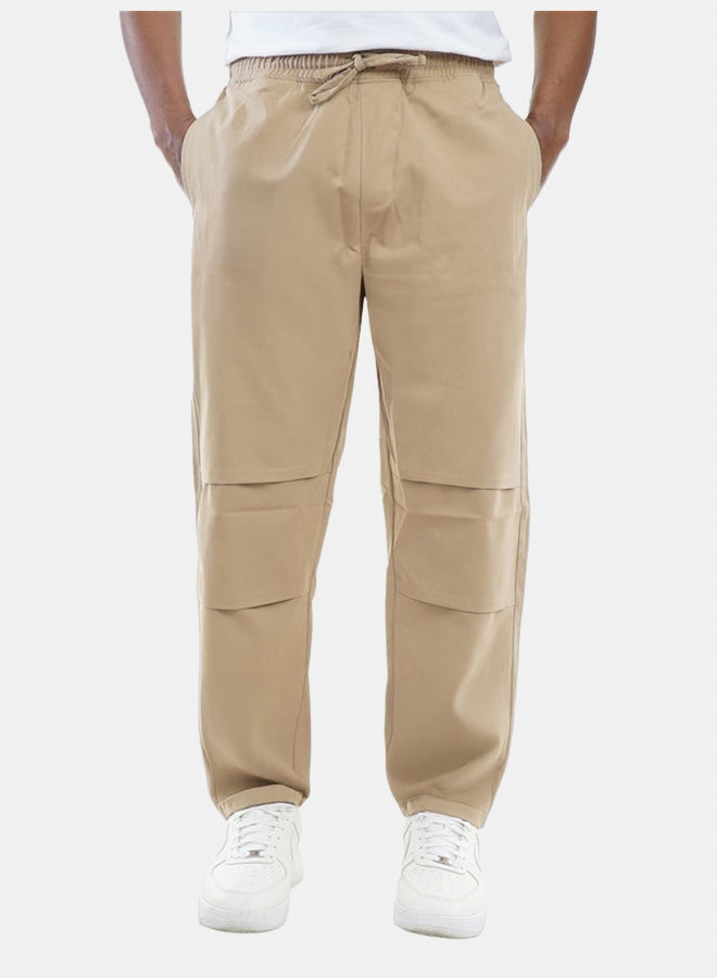 FIRE WOOD FireWood Chino Jogger Pants Regular Fit Casual For Men- Camel - Image 1